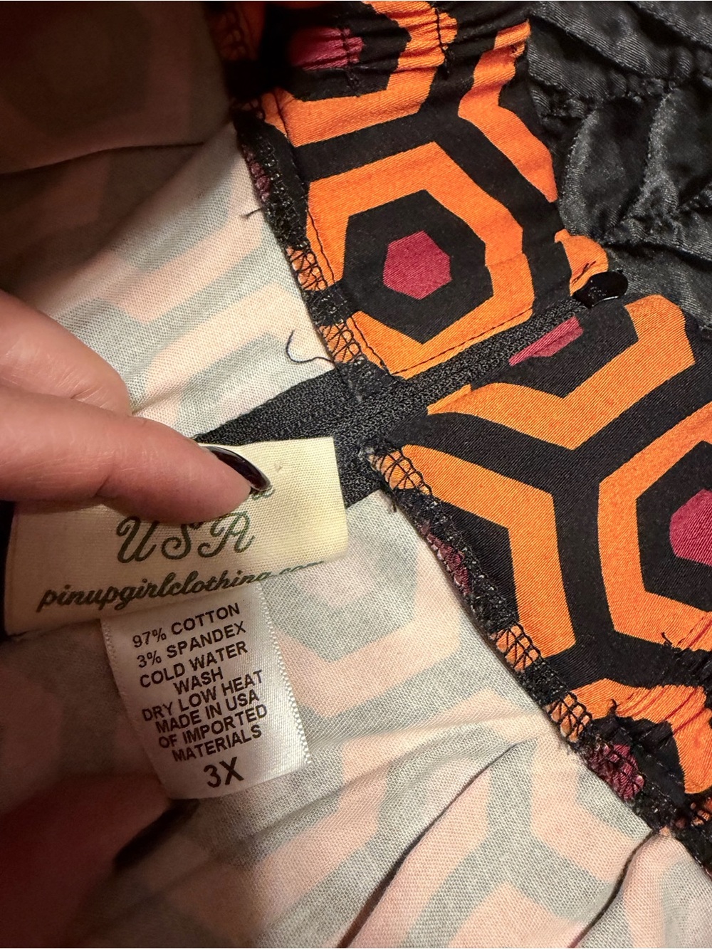 Pinup Couture Hotel Hexagon Skirt - Picture 4 of 5
